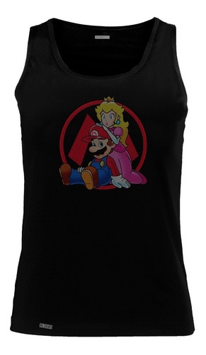 Camiseta Esqueleto Mario Y La Princesa Peach  Hombre Sbo