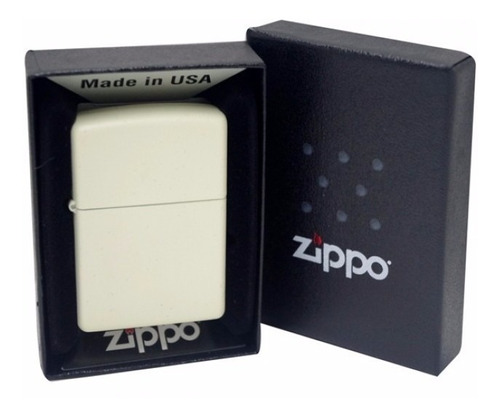 Encendedor Zippo Mod 216 Cream Matte Se Graba Agente Liniers