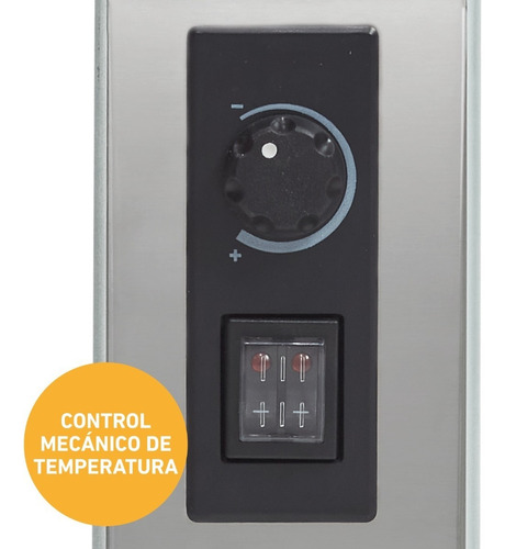 Imagen 5 de 9 de Vitroconvector Peabody Doble Vidrio 1500w Negro Pe-bvc15 Cta