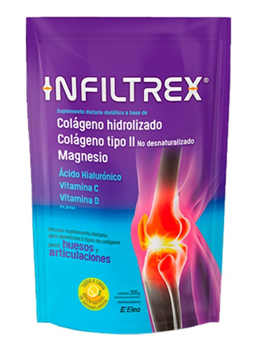 Infiltrex Colageno Hidrolizado 300g- Sabor Limón Suplemento 