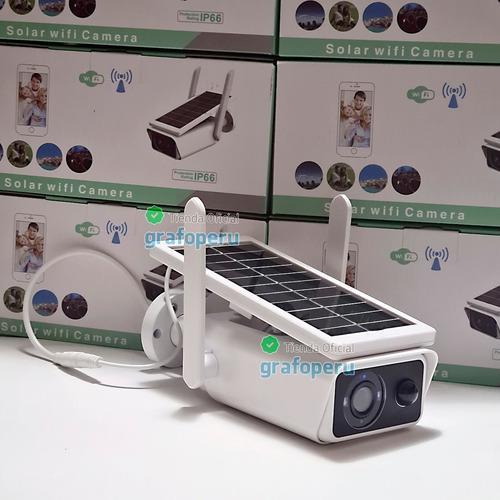 Imagen 7 de 7 de Camara Bateria Panel Solar Recargable Exterior 1080p Ip Wifi