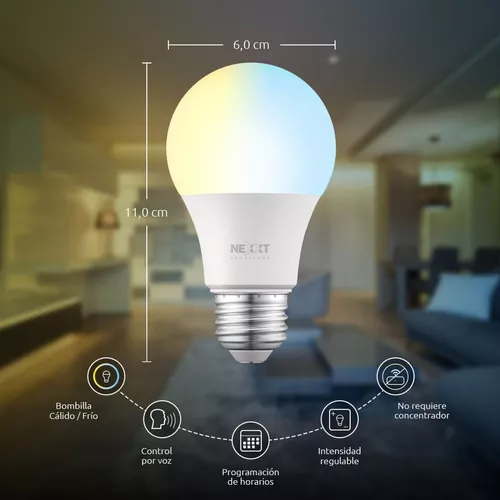 Bombilla Led Inteligente Wifi Nexxt Nhb-w110, Google / Alexa