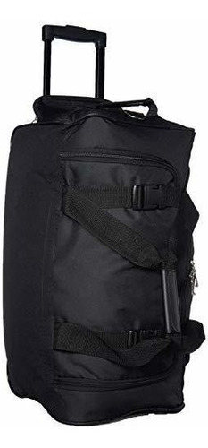 Rollo De Equipaje De Lona Rockland Luggage 22 Pulgadas Negro