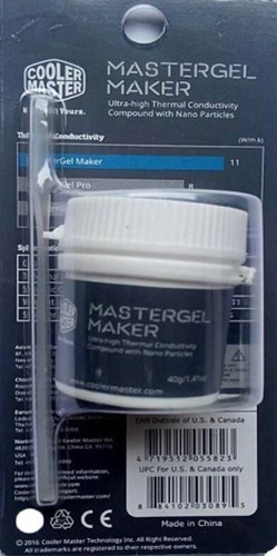 Pasta Termica Mastergel Maker Prata Silver 40g 11 W Mk K779