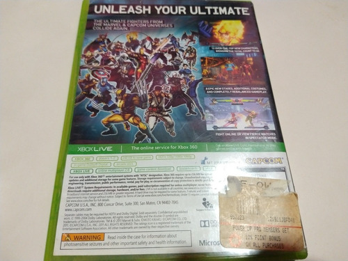 Ultimamente Marvel Vs Capcom 3 Xbox360 (Usado)