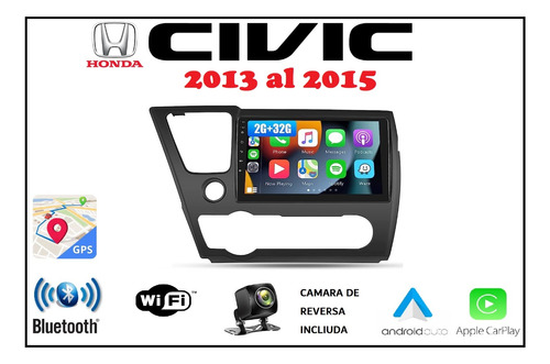 Estereos De Pantalla Honda Civic 2013-2015 2gb/32gb Carplay