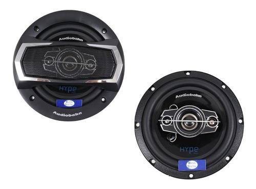 Bocinas 6.5 PuLG Audiobahn As465 4 Vias 800 Watts Serie Hype Color Negro