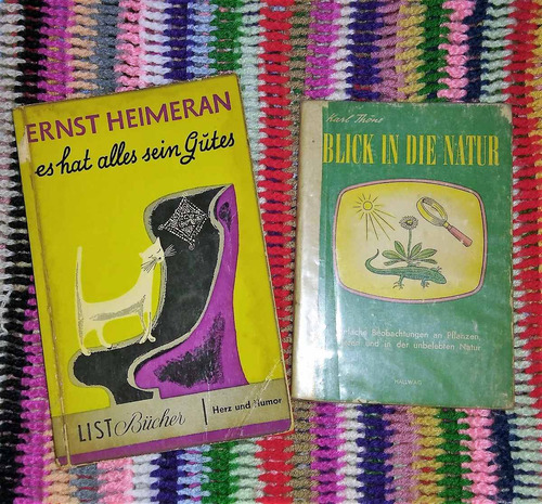 X2 Libros Antiguos Alemán Deutsch Heimeran Karl Thöne Blick