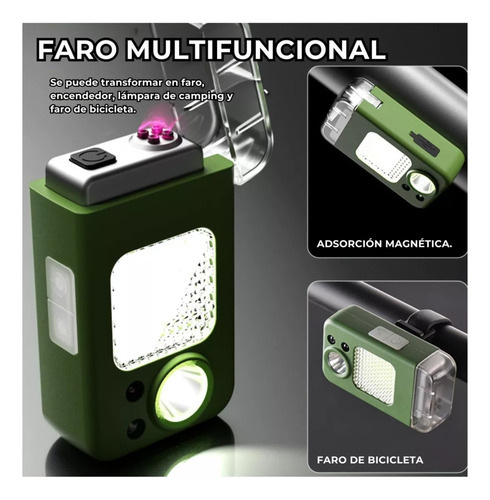 Linterna Bossney De Cabeza Con Sensor Encendedor Recargable