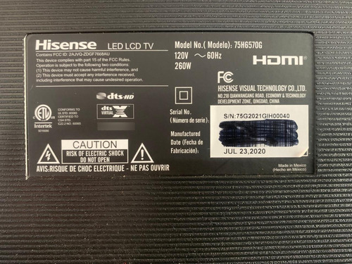 Kit De Leds Hisense 75h6570g (Usado)