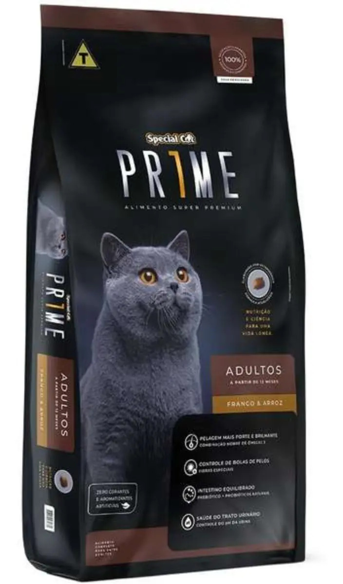 Ração Special Cat Prime Frango E Arroz Gatos Adultos 10,1kg