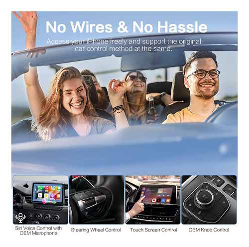 Wireless Carplay Adapter For iPhone, 2022 Apple Carplay Wire