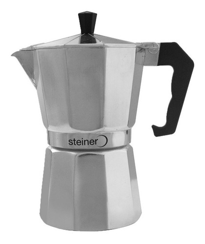 Cafetera Para Espresso De Aluminio 6 Tazas, Steiner (st1002)