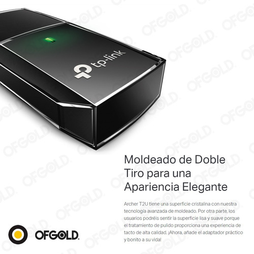 Imagen 6 de 10 de Placa Red Adaptador Wifi Usb Tp-link Archer T2u Doble Banda