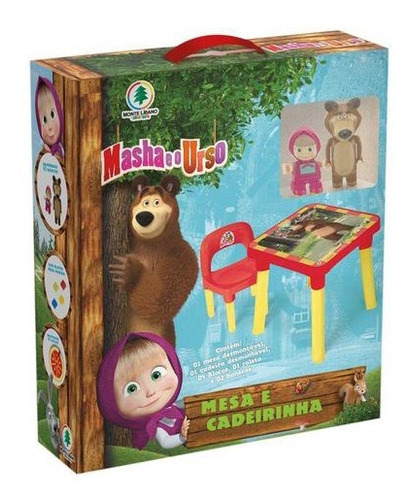 Mesa Com Cadeira Infantil Masha E O Urso - Monte Líbano 0015