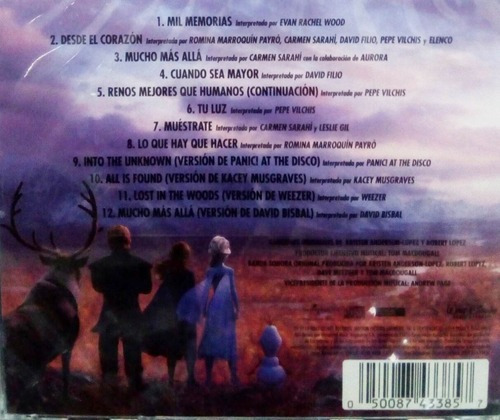 Frozen 2 - Soundtrack En Español - Disco Cd - Nuevo