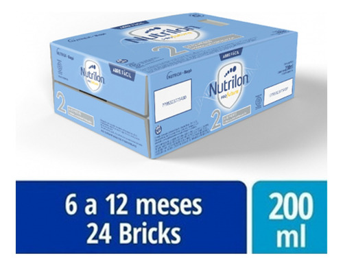 Leche Nutrilon Profutura 2 De 6 A 12 Meses Brick 200ml X24un