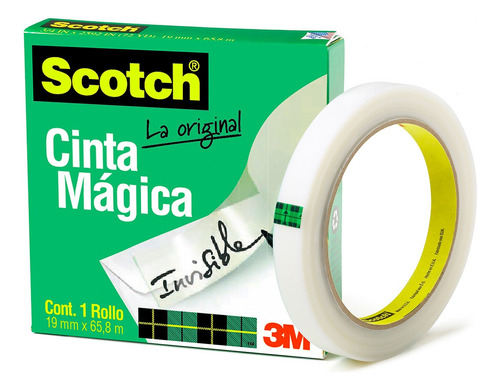 Cinta Mágica Invisible 3m Scotch 810 / 24 Mm X 65 M