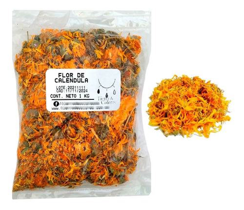 Calendula Flor Deshidratada 1 Kg Mercadela Maravilla Te Seca