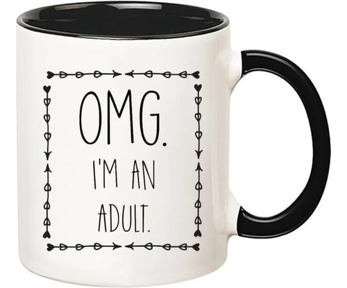 Fonhark - Omg Im An Adult, Taza De Café De 18 Cumpleaños, Re