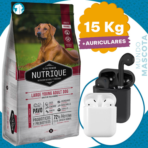 Alimento Nutrique Raza Grande Perro Adulto 15 Kg + Regalo