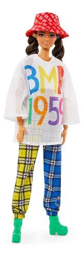 Barbie Bmr1959 Doll - Camiseta De Malla, Jogger A Cuadros Y