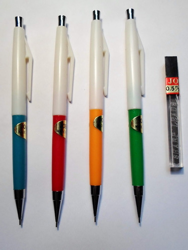 12 Lapices Mecánicos Portaminas + Tubo C/ 12 Minas 0.5mm Imp