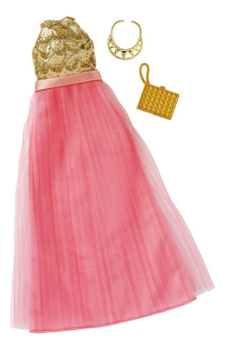 Barbie Fashions Complete Look - Vestido Halter Rosa