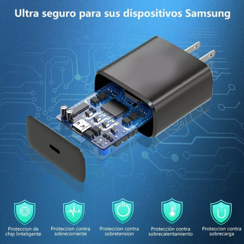Cargador Tipo C De Super Rápida Para Samsung S22 Ultra 45 W