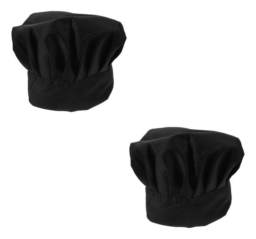 Gorro De Chef De Tela De Algodón Ajustable Para Mujer, 2 Uni