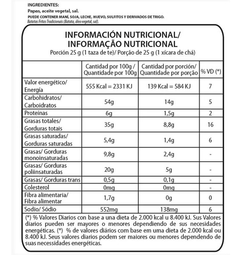 Papas Fritas Corte Americano Krachitos 105g Snack X6 Unidad