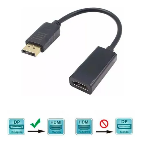 Conversor Adaptador Displayport macho Hdmi hembra