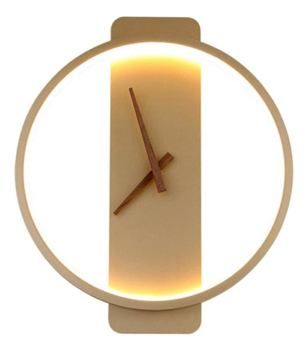 Moderno Reloj De Pared Silencioso Lámpara Led Arte De Pared