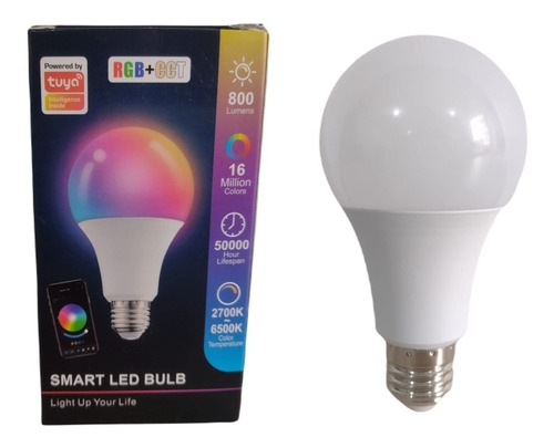 Bombillo Inteligente Luz Rbg Rosca E27 Control Luces App