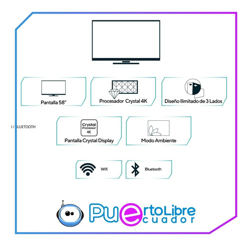 2 0 2 1 Importado Smart Tv Samsung 58 4k Uhd + Regalos 55 60