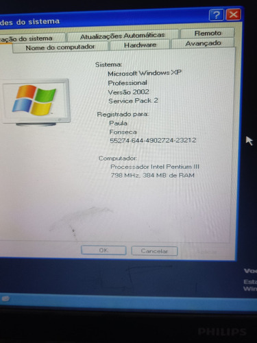 Pc Pentium 3 800 Hd 20 Gb 384 Ram Compaq Funcionando (Usado)