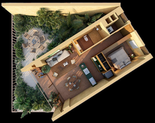 Imagen 4 de 12 de Departamento En Venta En Bucerías De 1 Recámara - Nechi ´i Plus