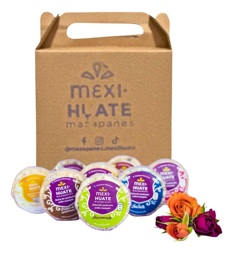 Mazapanes Mexihuate Caja 20 Piezas Artesanal Gourmet Vegan