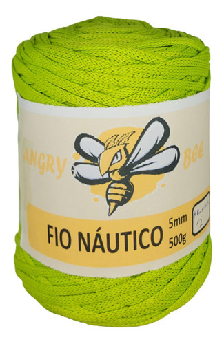 Fio Náutico Premium Poliéster 5mm 500g Trico Croche Verde 12