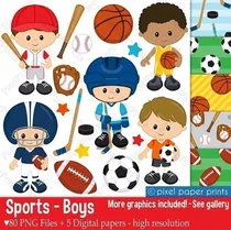 Comprar Kit Imprimible Deportes Nene - 90  \u002F 5 Fondos
