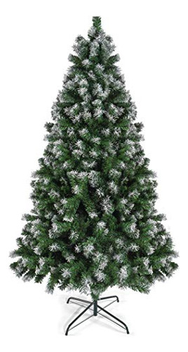 Premium 6 Ft Artificial Christmas Tree - Flocked Christ...