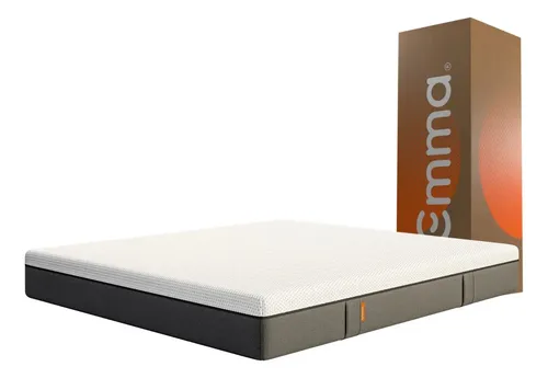 Colchão Emma Original Casal - Tecnologia Alemã Cor Branco/Cinza