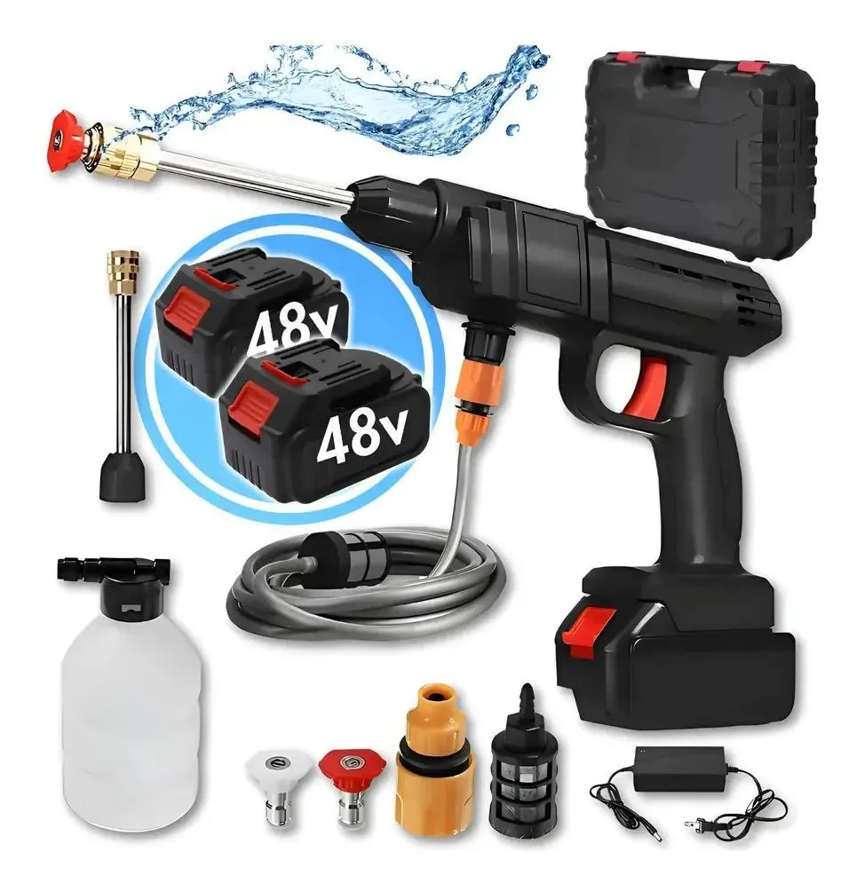 Lavadora Alta Pressão Profissional 2 Baterias Portátil