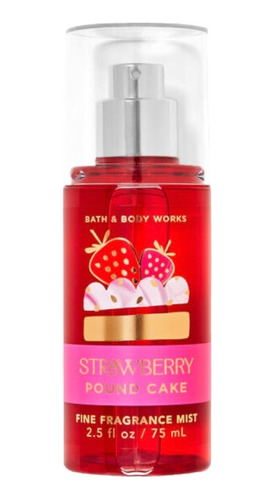 Body Mist Mini Strawberry Pound - mL a $600