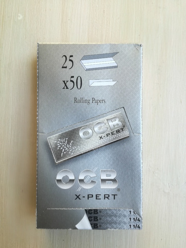 Papel Ocb X-pert Gris 78 Mm 1 1/14 Caja X 25u