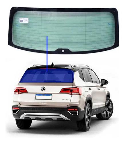 Vidro Traseiro Vigia Volkswagen Taos 2021 Importadora