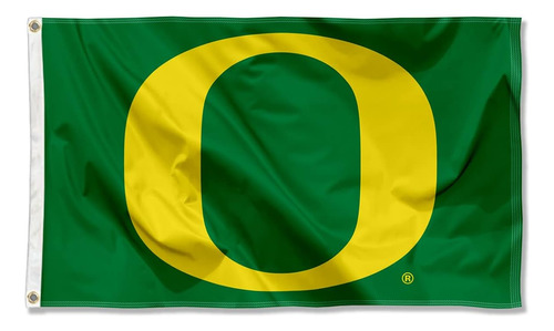 Bandera De Bandera Verde De Oregon 3x5