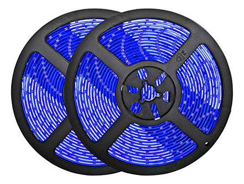 Tira Led Azul 32.8ft, Ip65 Impermeable, Dimmable 600leds
