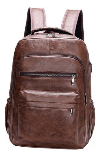 2 Mochila Para Computadora Portátil De Cuero Pu Mochila