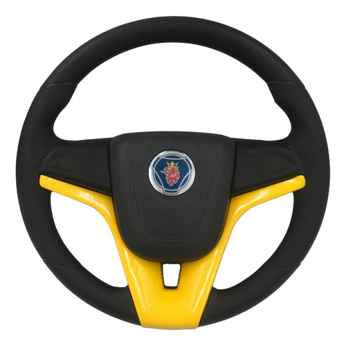 Volante Esportivo Cruze Amarelo Para Scania R500 Ano 2010